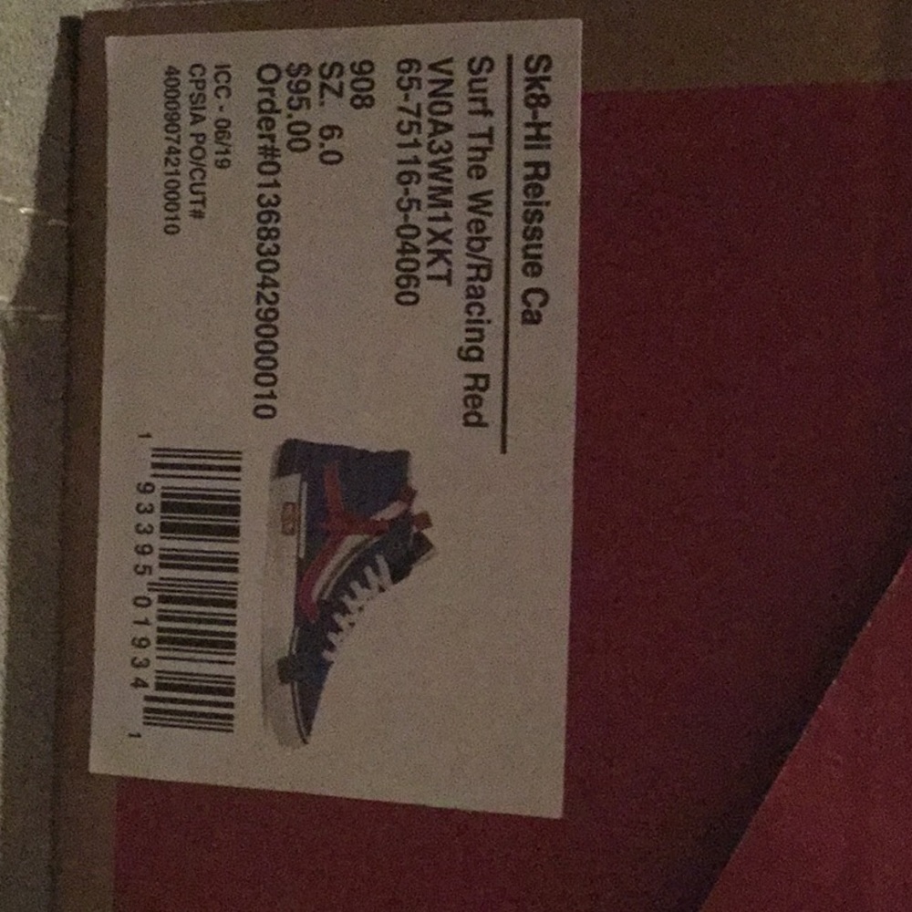 VANS Sk8 ~ HI Reisse Ca The Web Racing Red